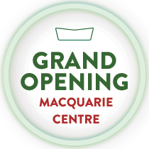 In a circle image heading "Grand Opening Macquarie Centre"